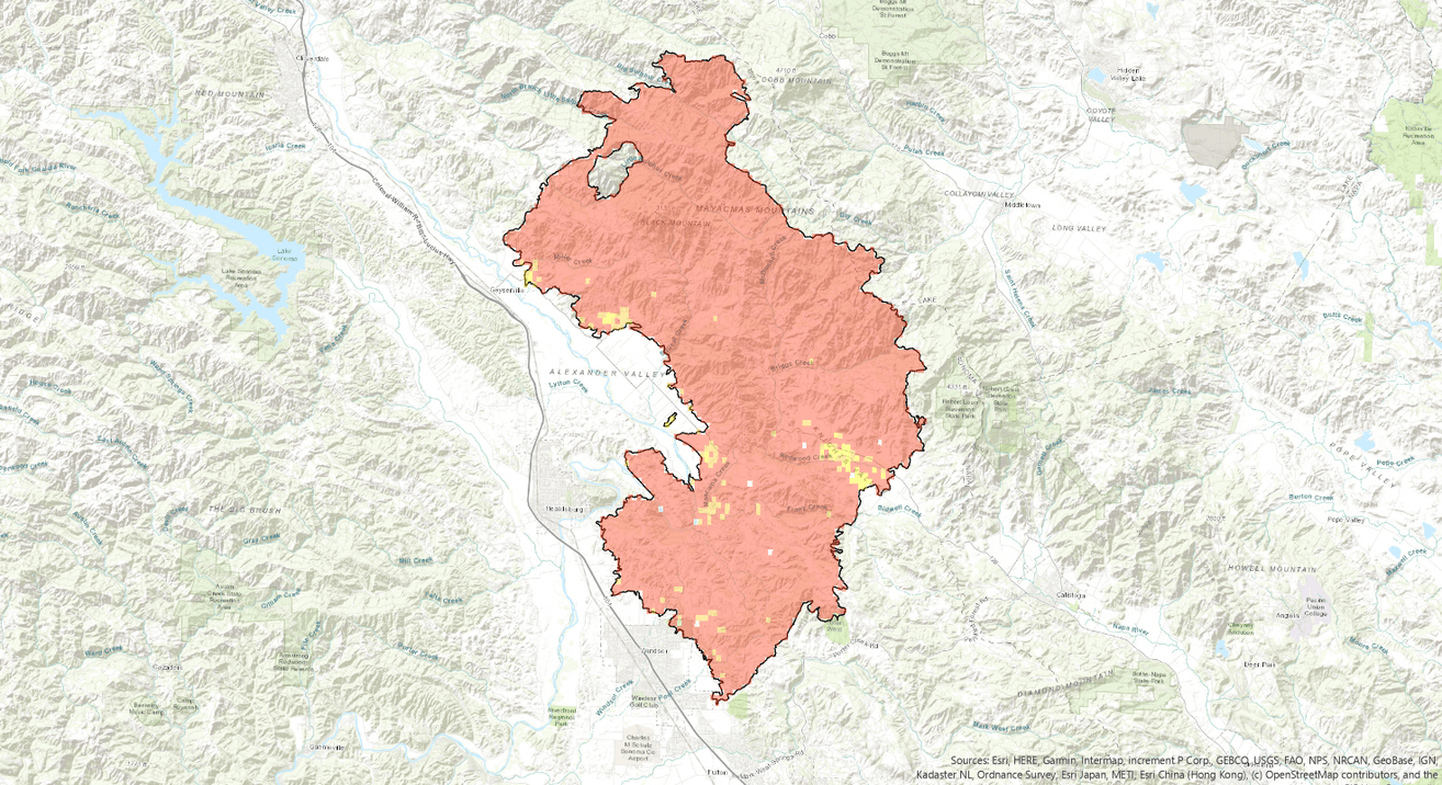 Kincade Fire Perimeter - Z-FIRE™ Level 1