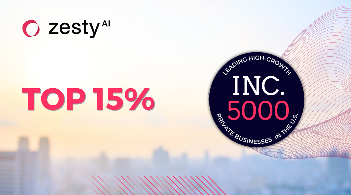 ZestyAI Ranked as One of America's Fastest Growing Companies by Inc. 5000